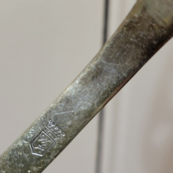 Vintage Silver Plate Ornate Salad Serving Set - Picture 7 of 8